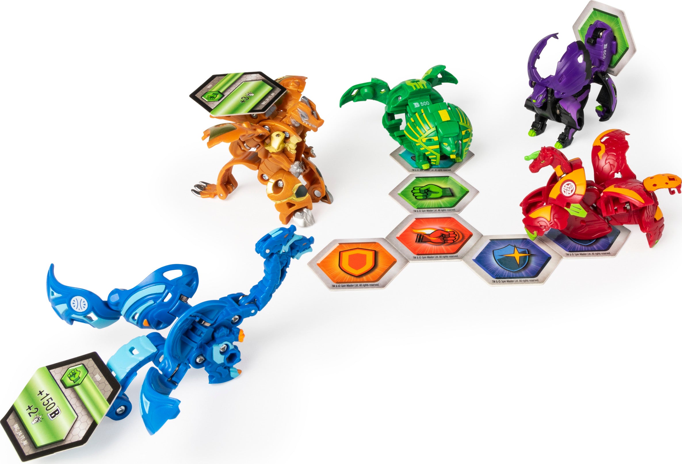 Bakugan Baku-Gear 4-Pack， Nillious Ultra with Baku-Gear and Hydorous Ultra， Collectible Action Figures