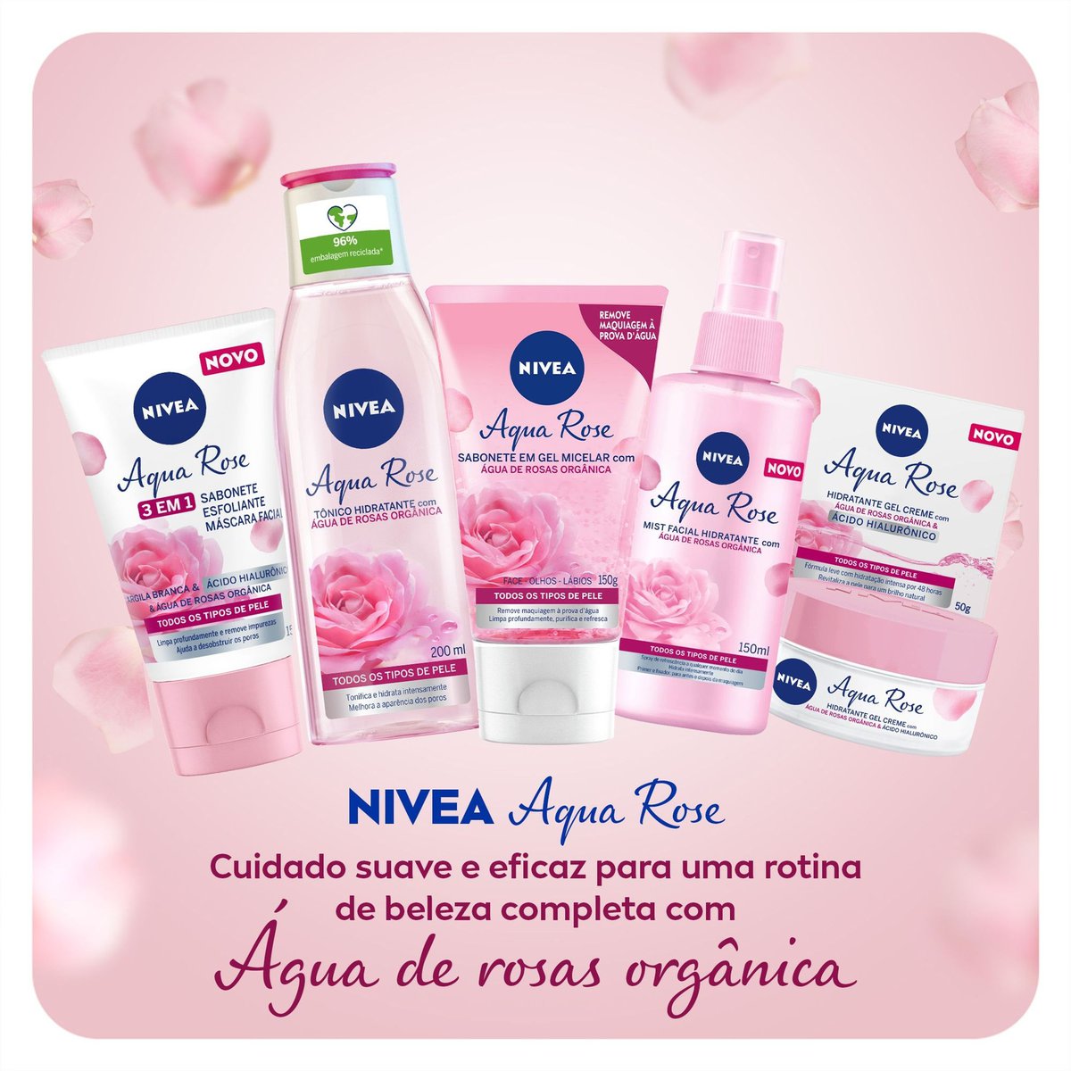 Tonico Hidratante NIVEA Aqua Rose 200ml