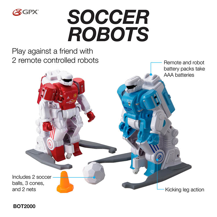 GPX Soccer Robots， BOT2000， Blue and Red