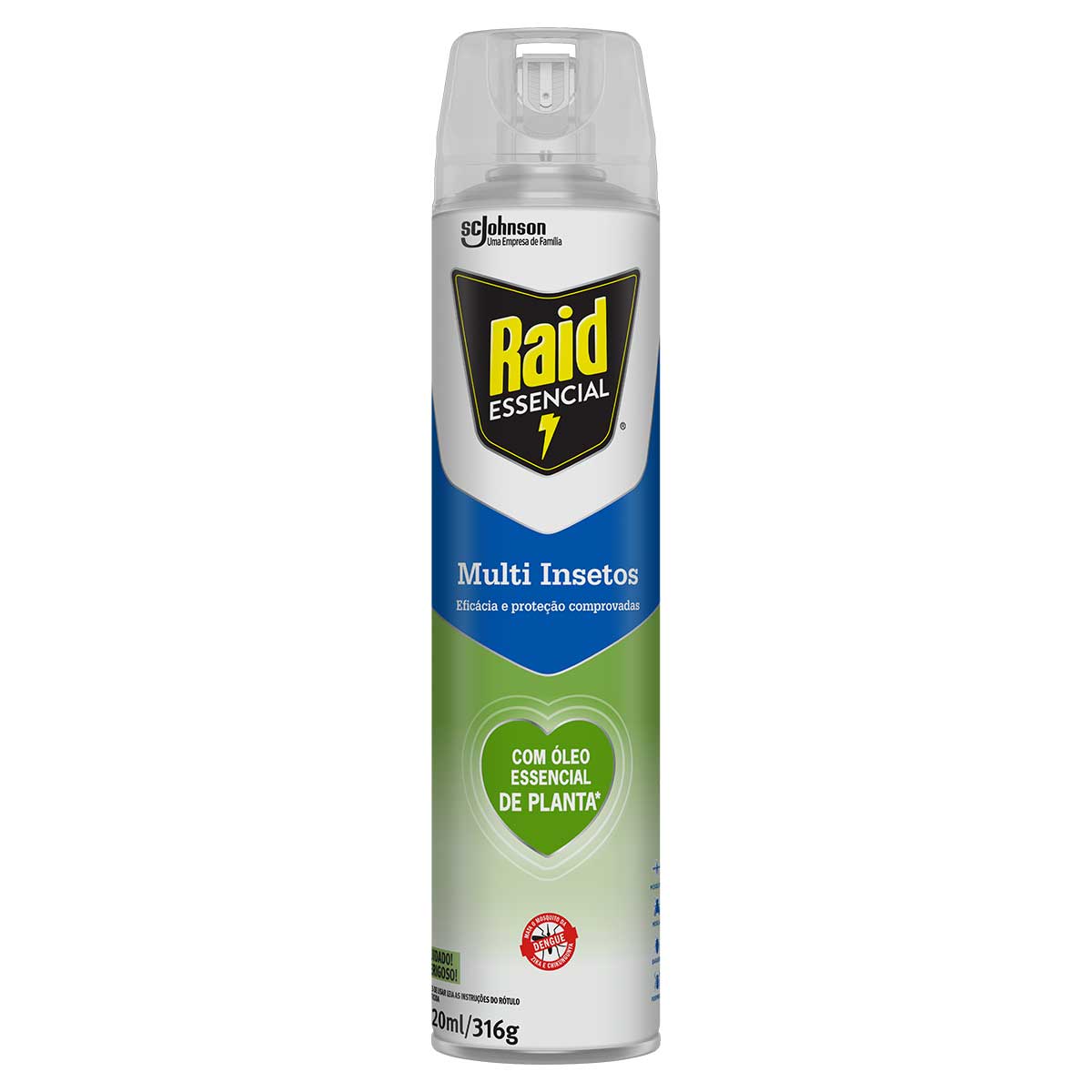 Inseticida Aerossol Multi-Insetos Raid Essencial 420ml Spray