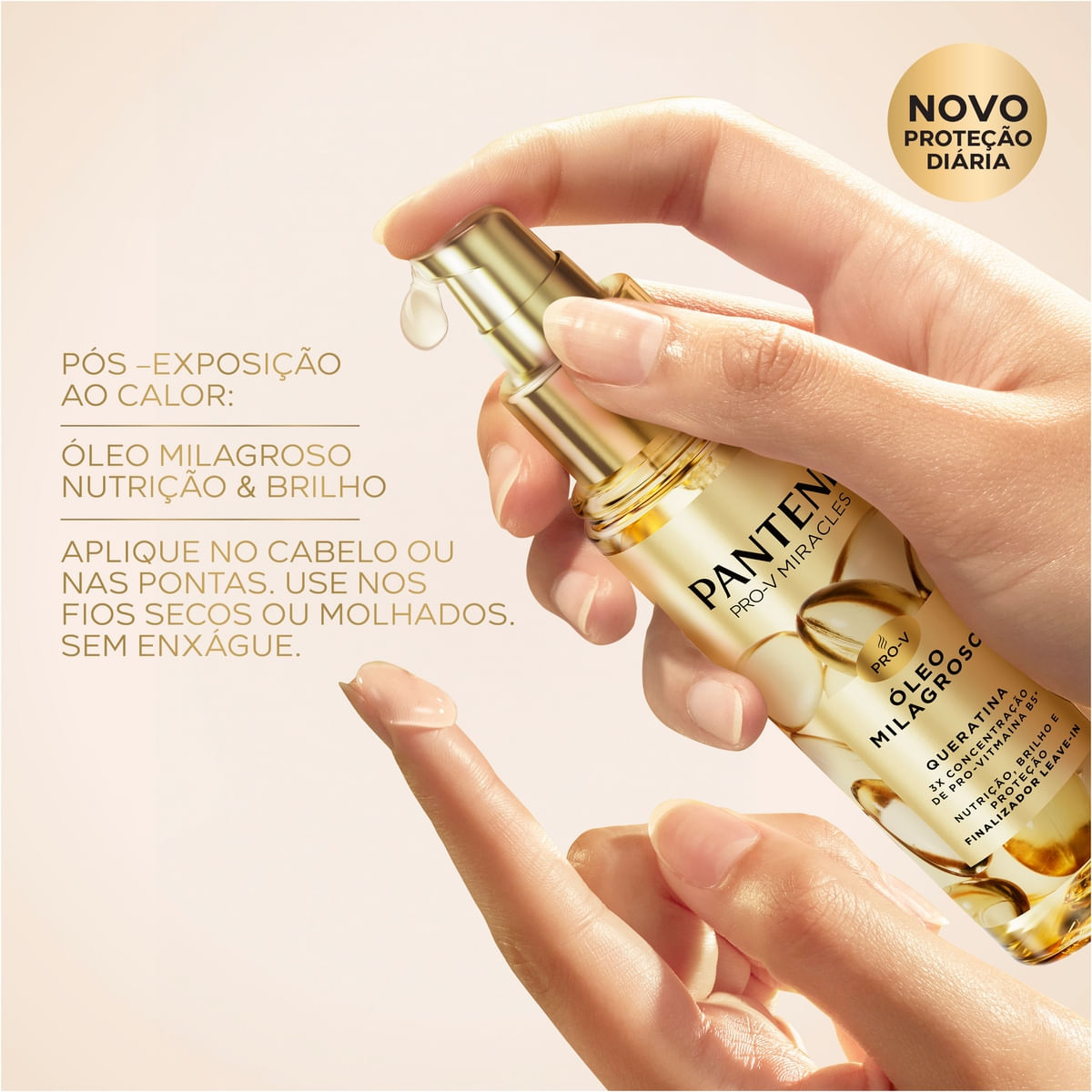 Oleo Capilar Milagroso Pantene Pro-V Miracles Queratina 95ml