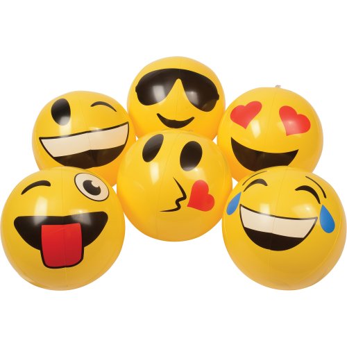 U. S. Toy Emoticon Assorted Inflate Balls 8-9