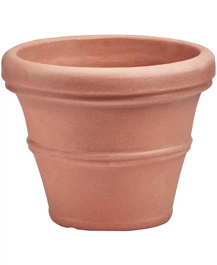 Crescent Garden Brunello RolledRim Planter Weather Terracotta 20