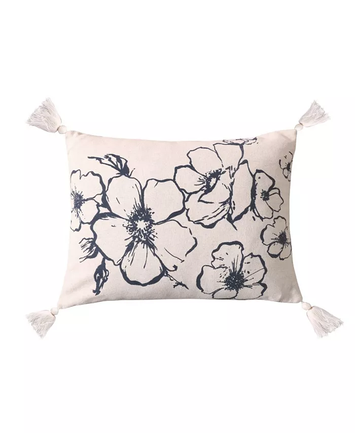 Levtex Blooming Floral Printed Decorative Pillow， 14