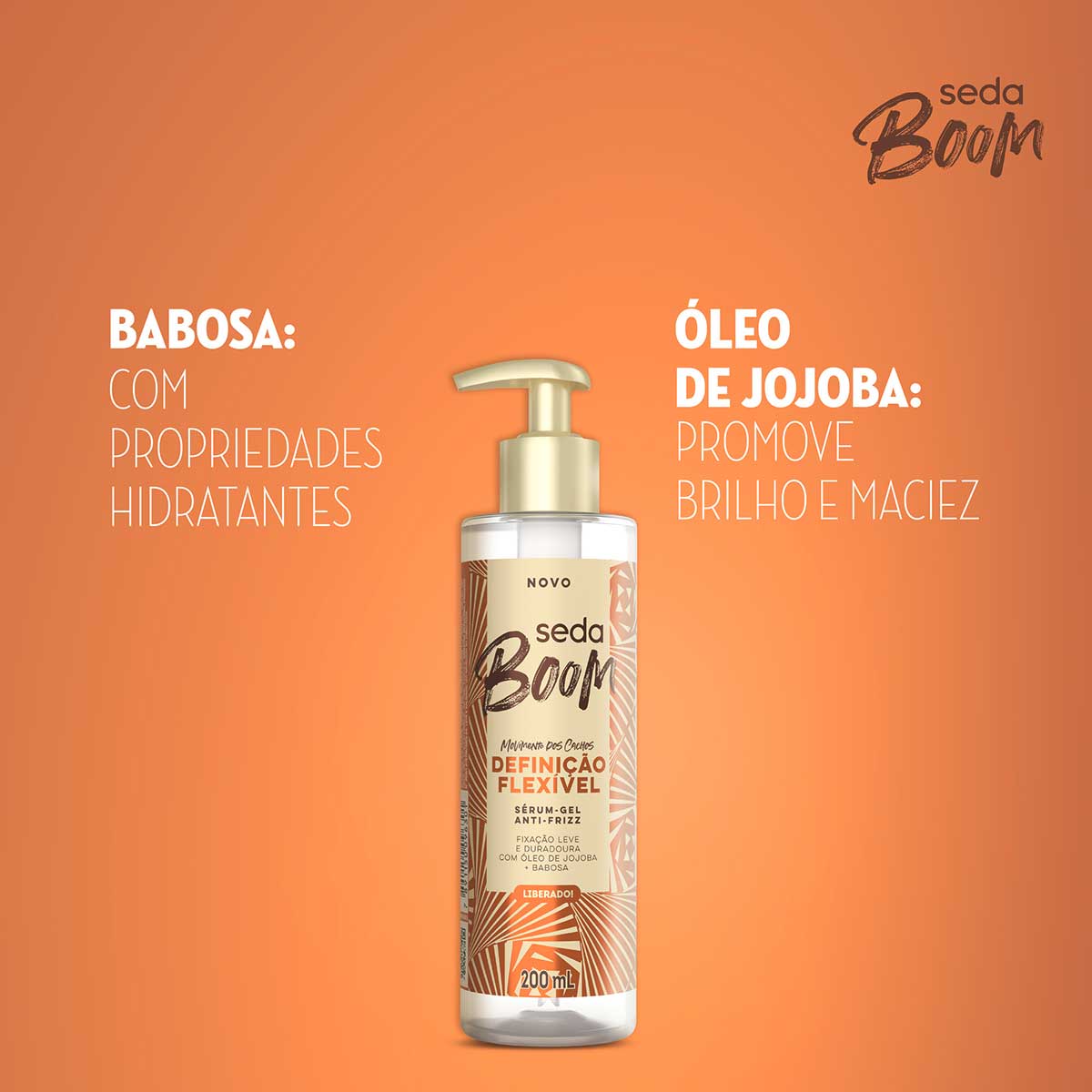 Serum Gel Anti-frizz Seda Boom Definicao Flexivel 200ml