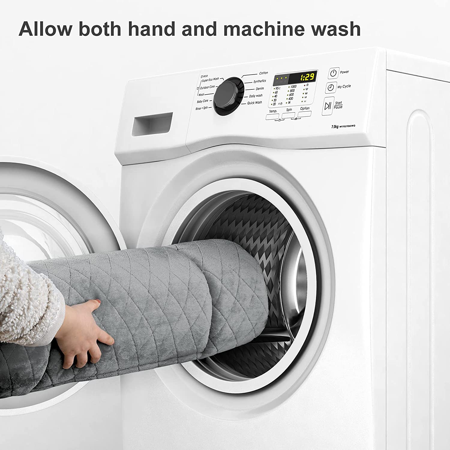 PROCIPE Large Dog Bed Crate Mat Anti Slip Mattress Washable for Large Medium Small Pets Sleeping