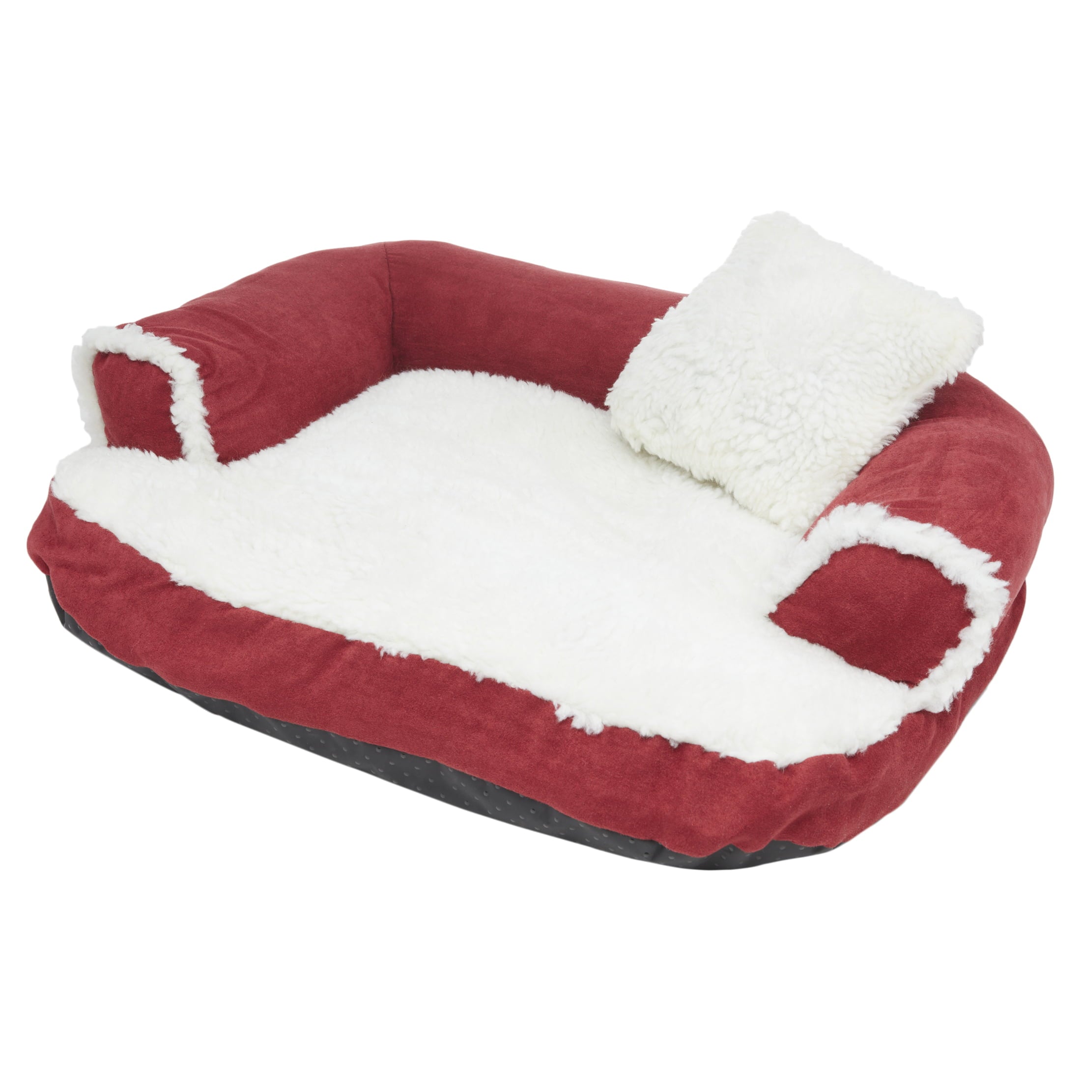 Aspen Pet Sofa with Pillow Dog Bed， Medium， Assorted Color
