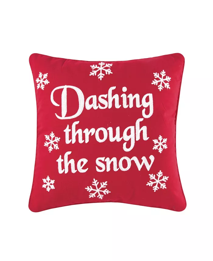 CandF Home Sleigh Ride Pillow， 18