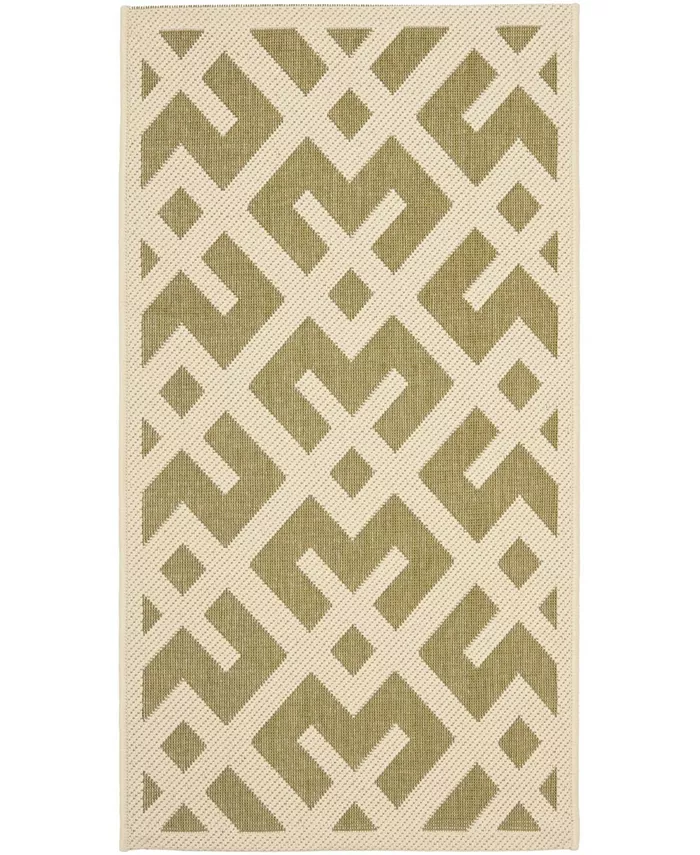 Safavieh Courtyard Green and Bone 2'7
