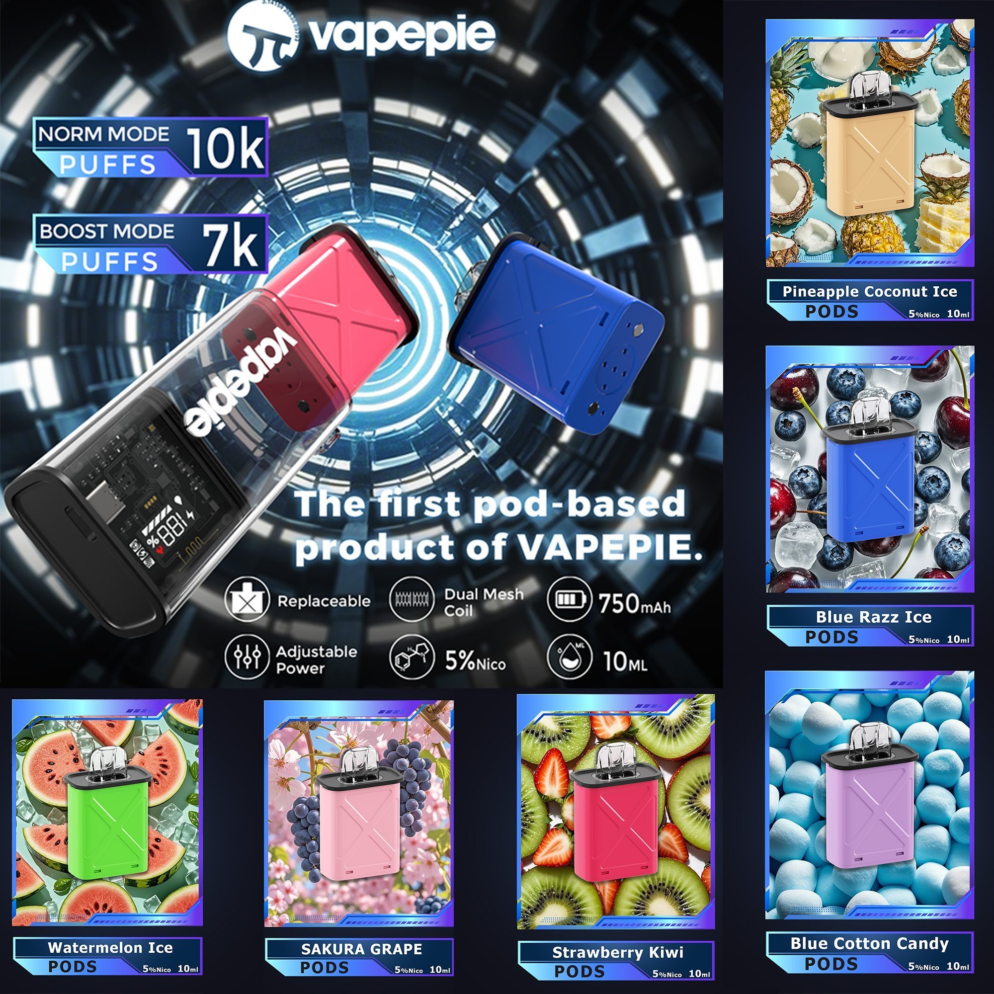 🚚🇦🇺 Fast Sydney Shipping | Vapepie 10000 Puffs Pod