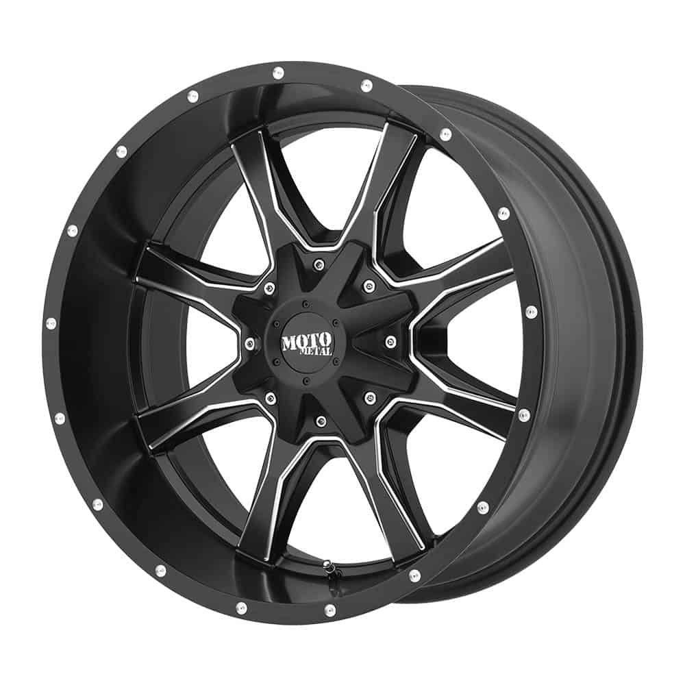 Moto Metal MO970 MO970 20X10 8X6.5 S-BLK MILL 12MM