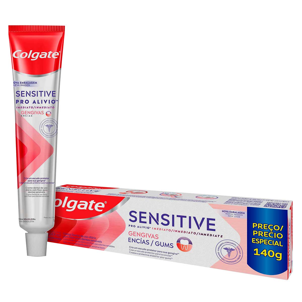Creme Dental Para Sensibilidade Colgate Sensitive Pro-Alivio Imediato Gengiva 140g Preco Especial