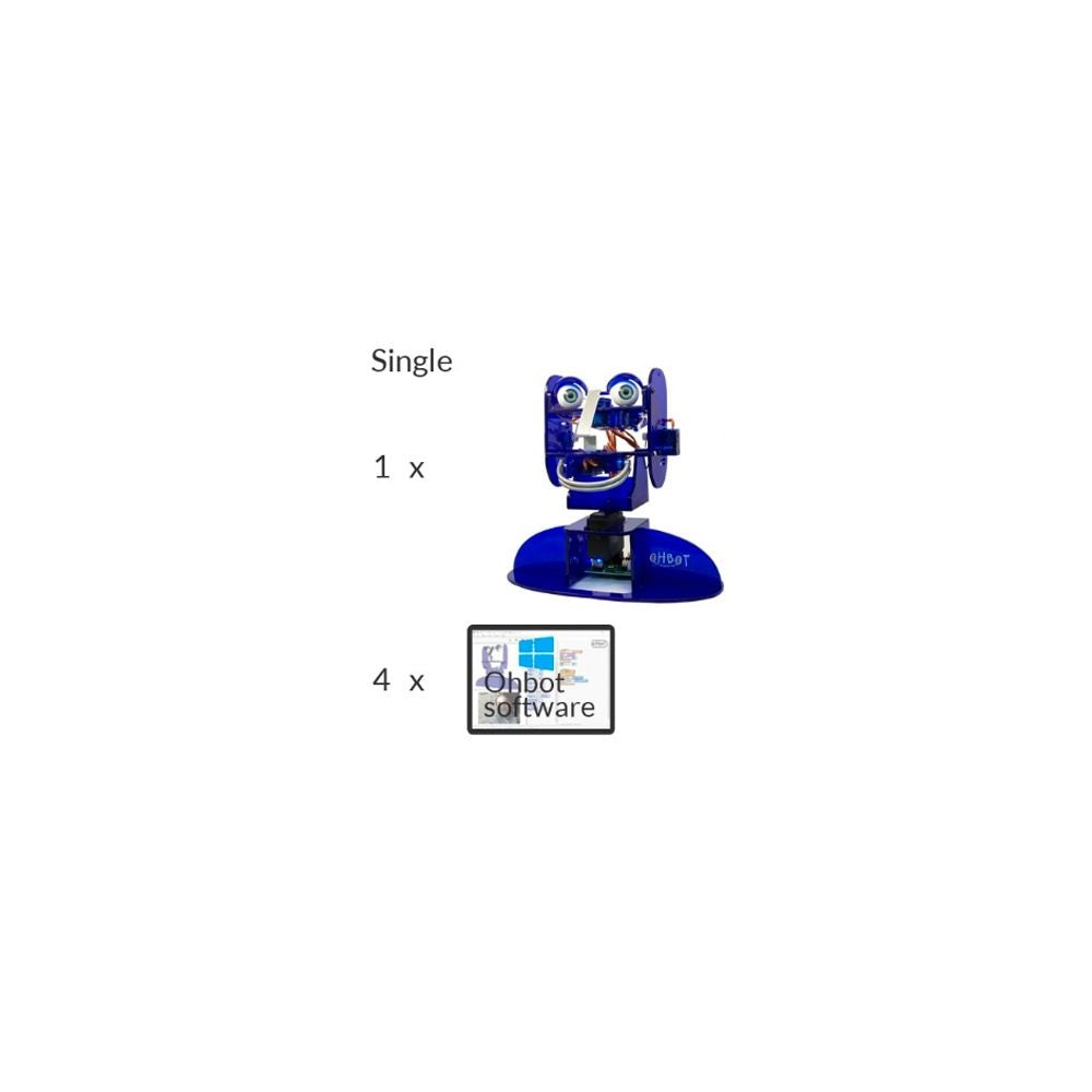 Ohbot 2.1 Assembled (MS Windows) | Programmable Robot Set， Educational Robot for Programming