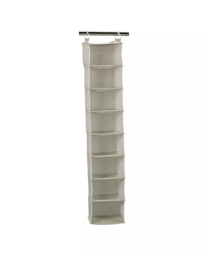 Household Essentials 8-Shelf Hanging Organizer， Tea fog