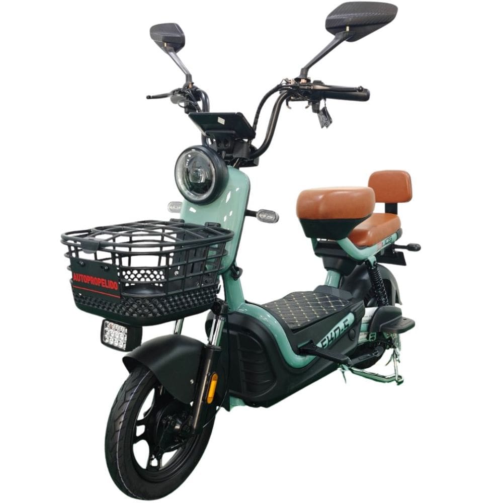 Bicicleta Scooter Elétrica 600W Alarme Eko-5 Verde Duos