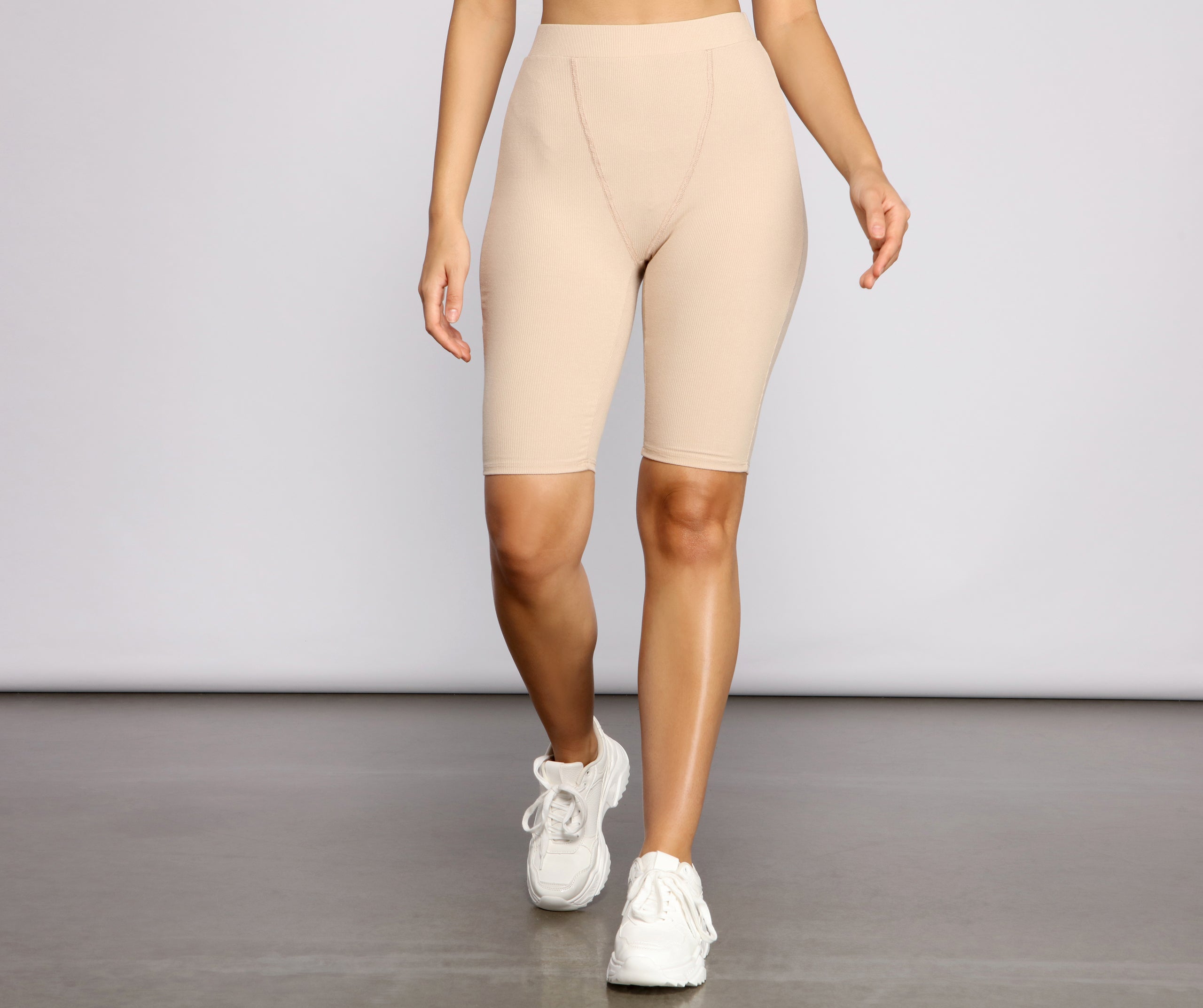 Ribbed Pajama Biker Boxer Shorts