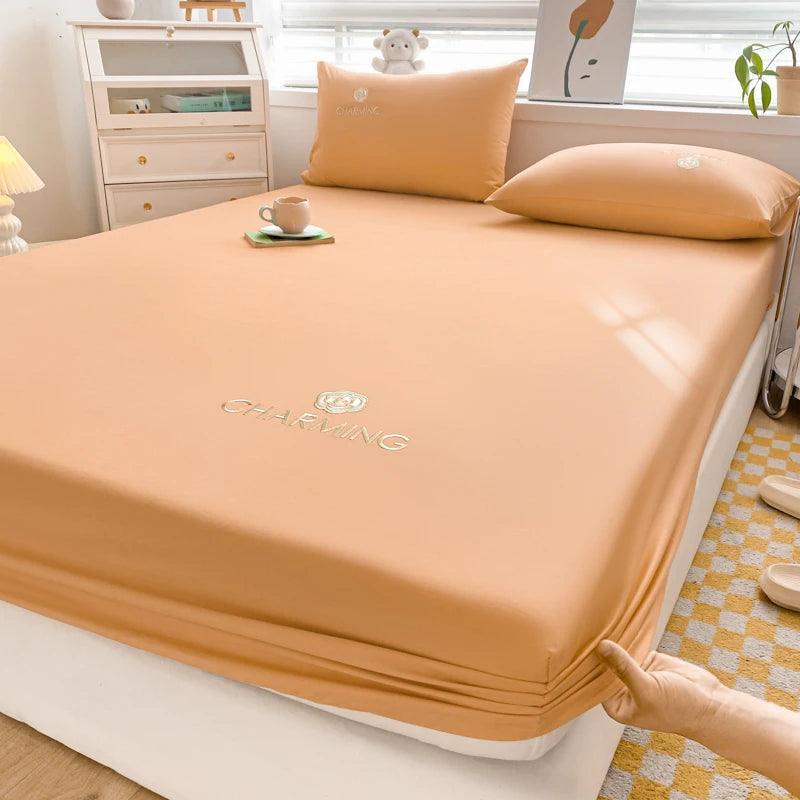 Jogo de Cama CharmeSoberano™ 600 Fios - Algodão Egípcio e Elegância Noturna!