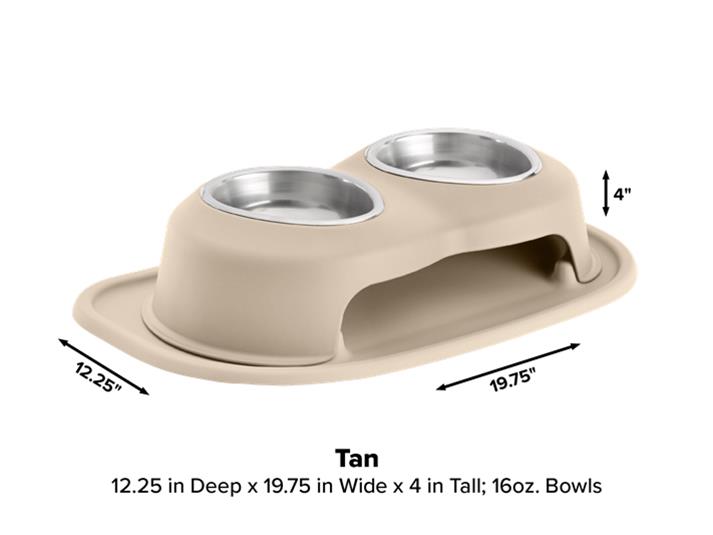 WeatherTech DHC1604TNTN WeatherTech Double High Pet Feeding System