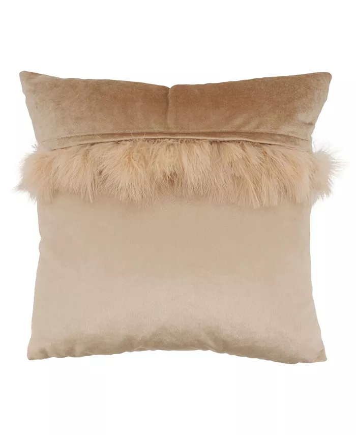 Saro Lifestyle Throw Pillow， 18