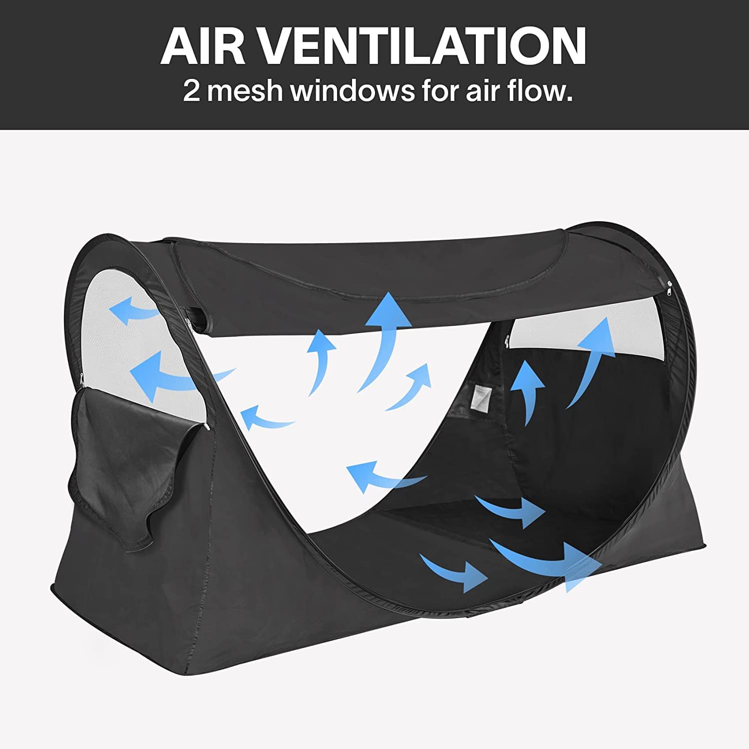 Alvantor Bed Tent Privacy Pop up Home Sleeping Tent Twin Size Charcoal