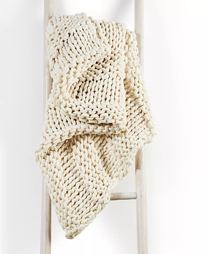 Oake Chunky Knit Throw， 50