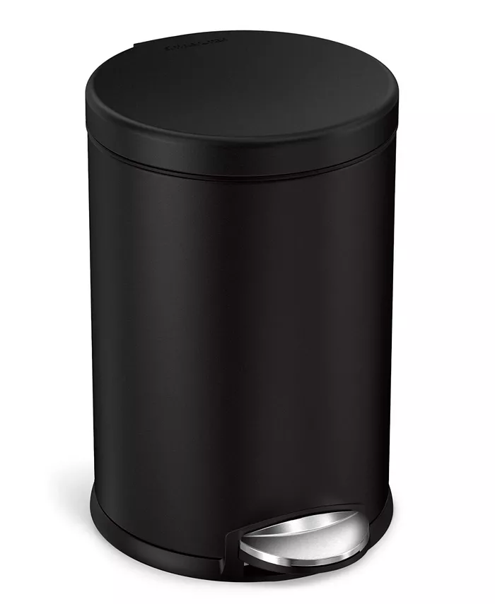 simplehuman Round Trash Can， 4.5 Liter