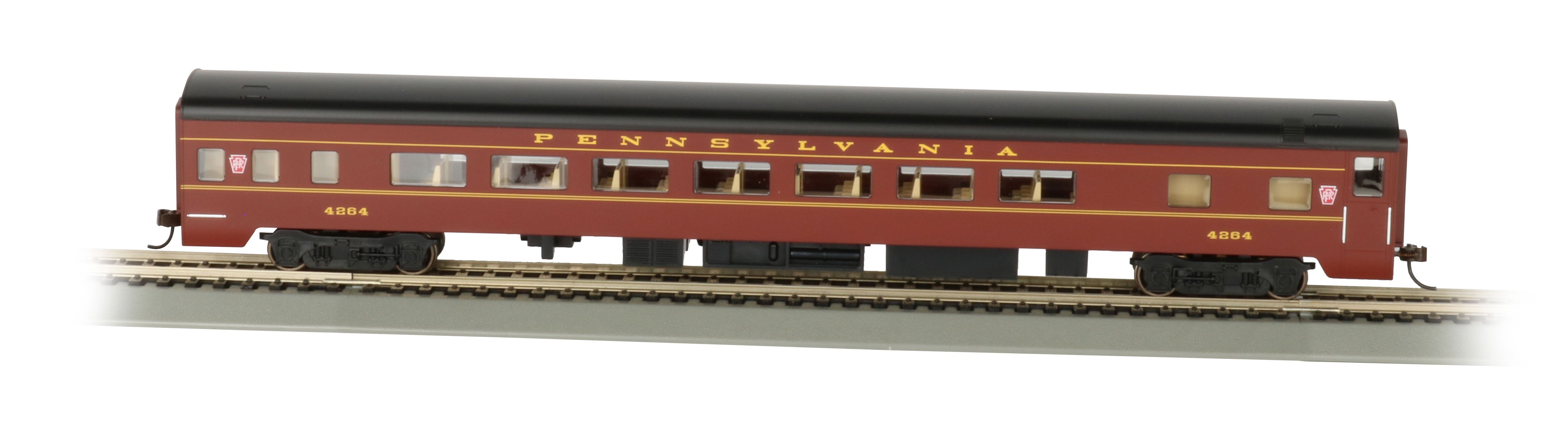 Bachmann Trains HO Scale 1:87 85Ft Pennsylvania Railroad Smooth-Side Coach