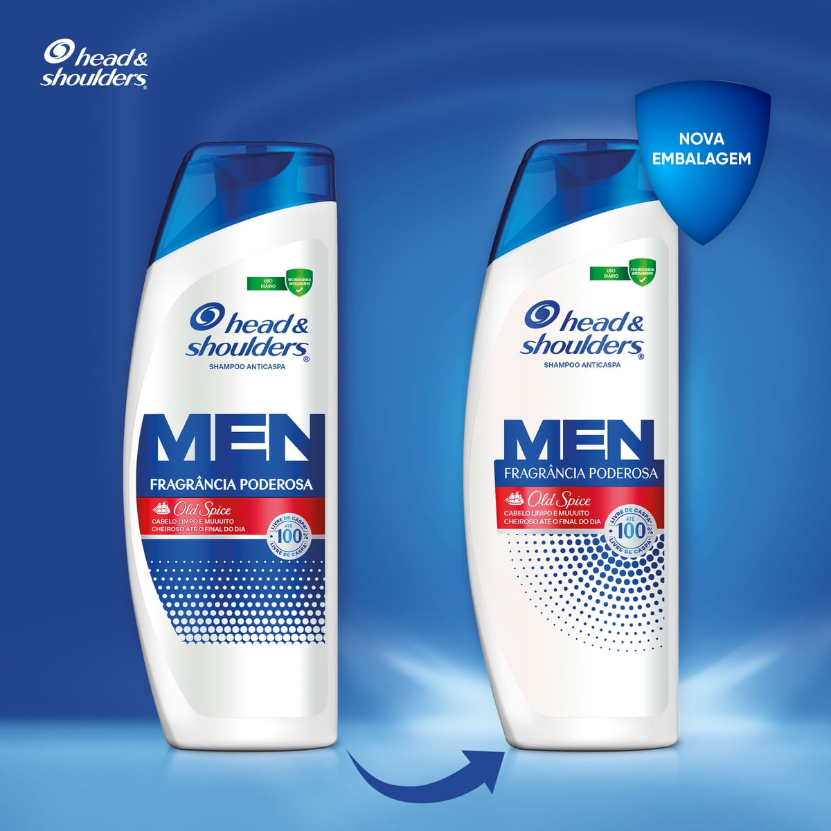 Shampoo Anticaspa Head & Shoulders Fragrancia Poderosa Old Spice 400 ml