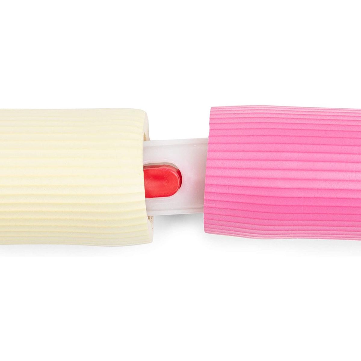 Adjustable Hula Hoops for Adults and Kids， Fitness Hoops for Women， Ho me Workout Exercises， Pink and White， 37 inches