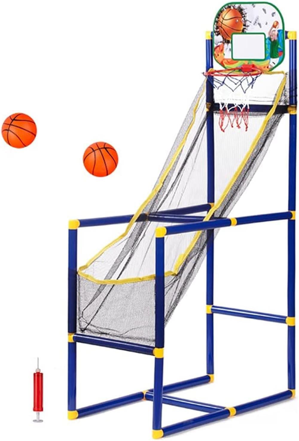 Kids Basketball Hoop Arcade Game with 2 Balls， Mini Indoor Toy Basketball Shooting System， Basketball Gift