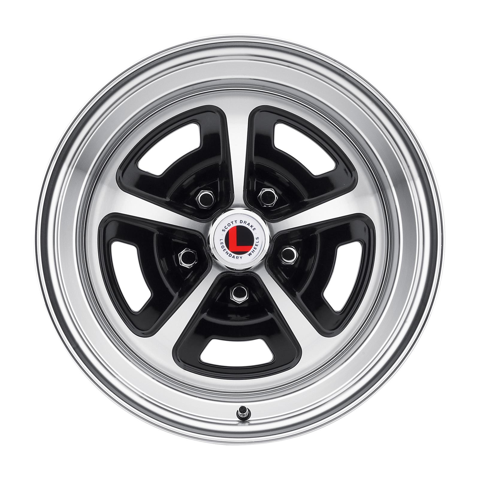 Legendary Wheels LW50-50854A Legendary Wheels Magnum 500 Gloss Black Machined Wheels