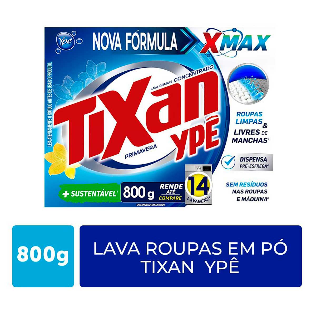Sabao em Po Tixan Ype Primavera 800g