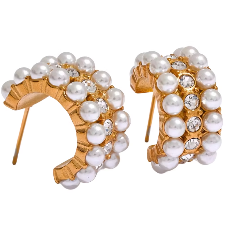 PRE-ORDER Lauren Pearl Hoops apx 4/30