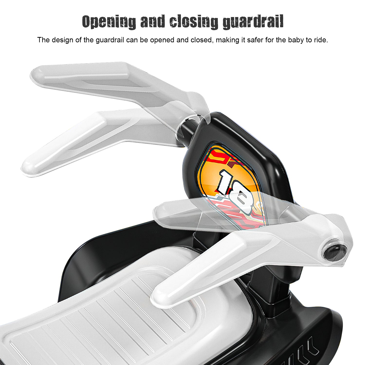 Werseon 6V Kids Ride-On Electric ATV， 4-Wheeler Quad Car Toy with LED Headlights， Bluetooth