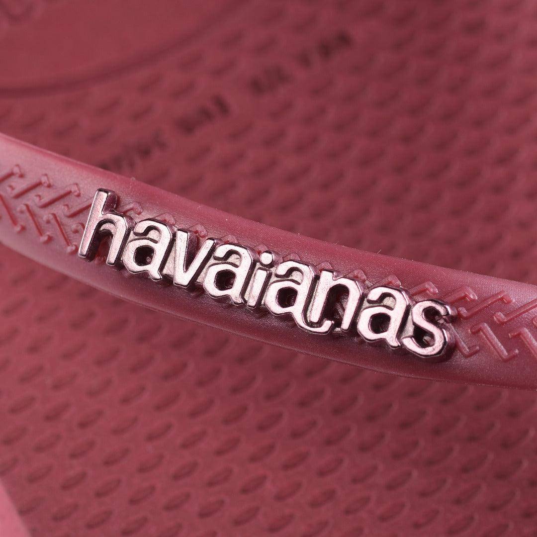 Chinelo Havaianas Slim Square Logo Metallic