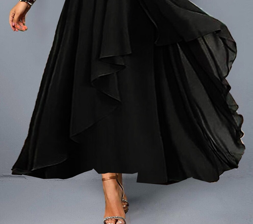 Women's Plus Size Party Dress Pure Color Spaghetti Straps Sleeveless Dress