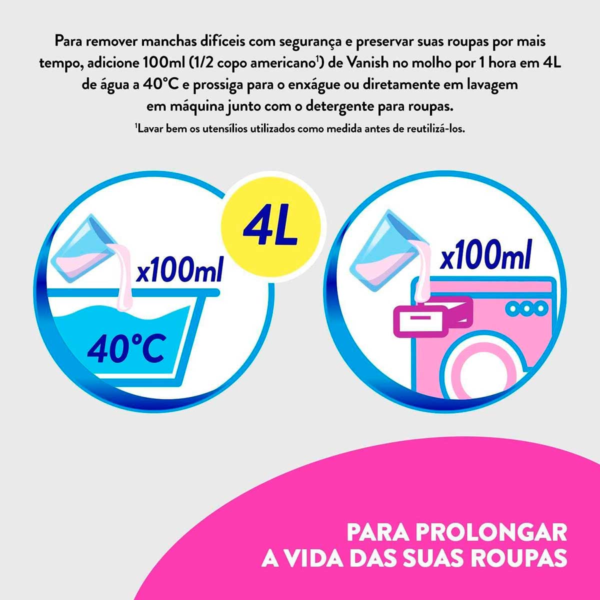 Tira Manchas em Gel Vanish Multiuso para roupas coloridas 3L