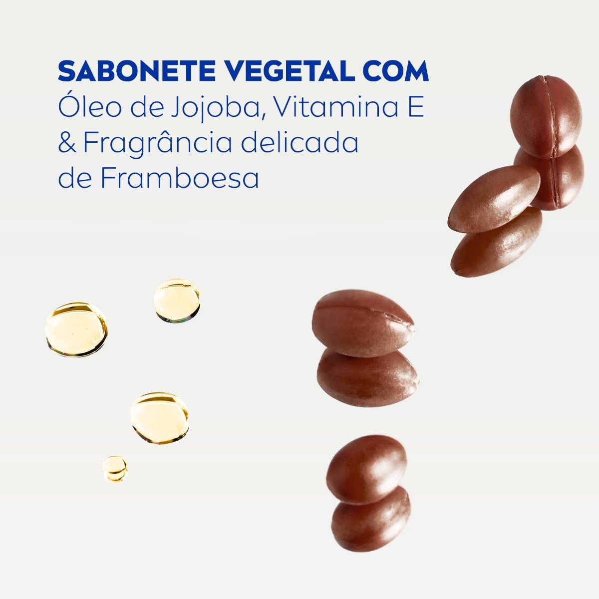 Sabonete Barra Vegetal Oleo de Jojoba E Framboesa Nivea Nutricao da Natureza  80g