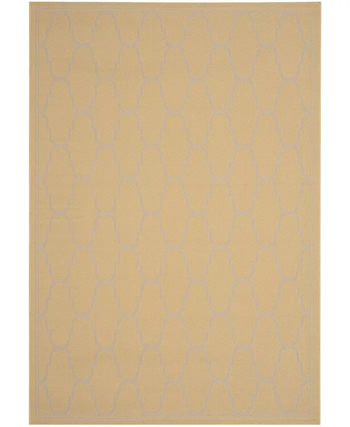 Safavieh Courtyard Yellow and Beige 5'3