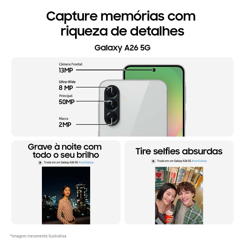 Celular Samsung Galaxy A26  Celular Samsung com entrega rápida.