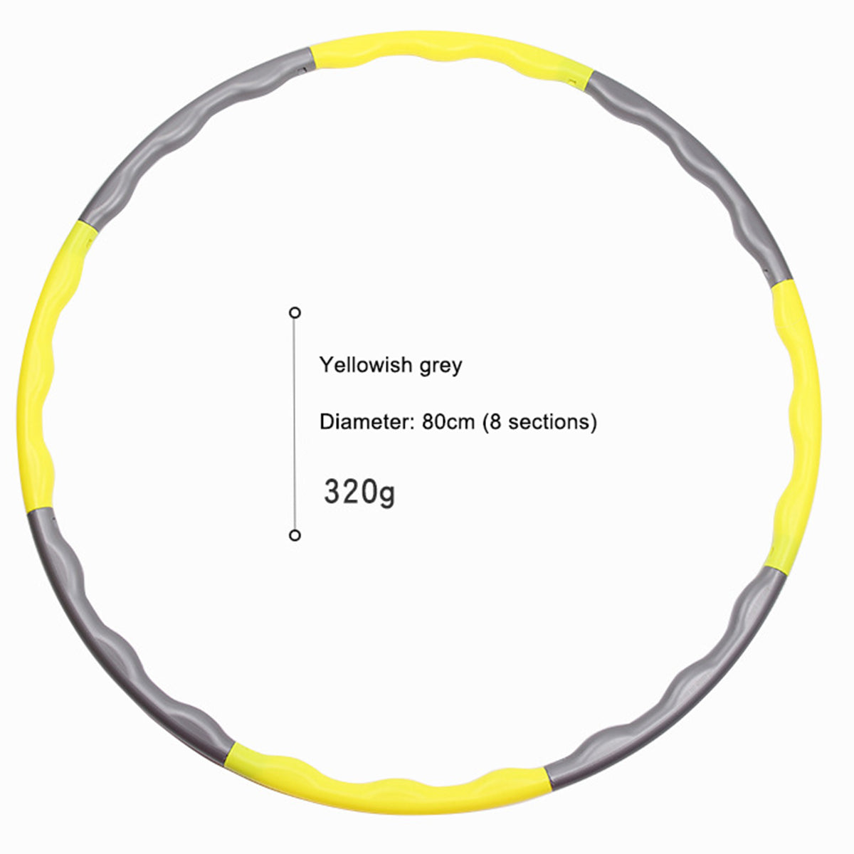 Yejaeka Detachable Gymnastics Workout Hoop， Exercise Fitness Gymnastics Workout Hoop