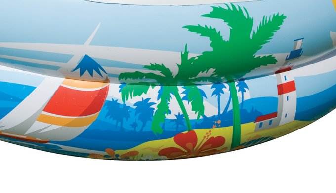 Intex 103in x 63in Swim Center Inflatable Paradise Seaside Kiddie Pool (3 Pack)