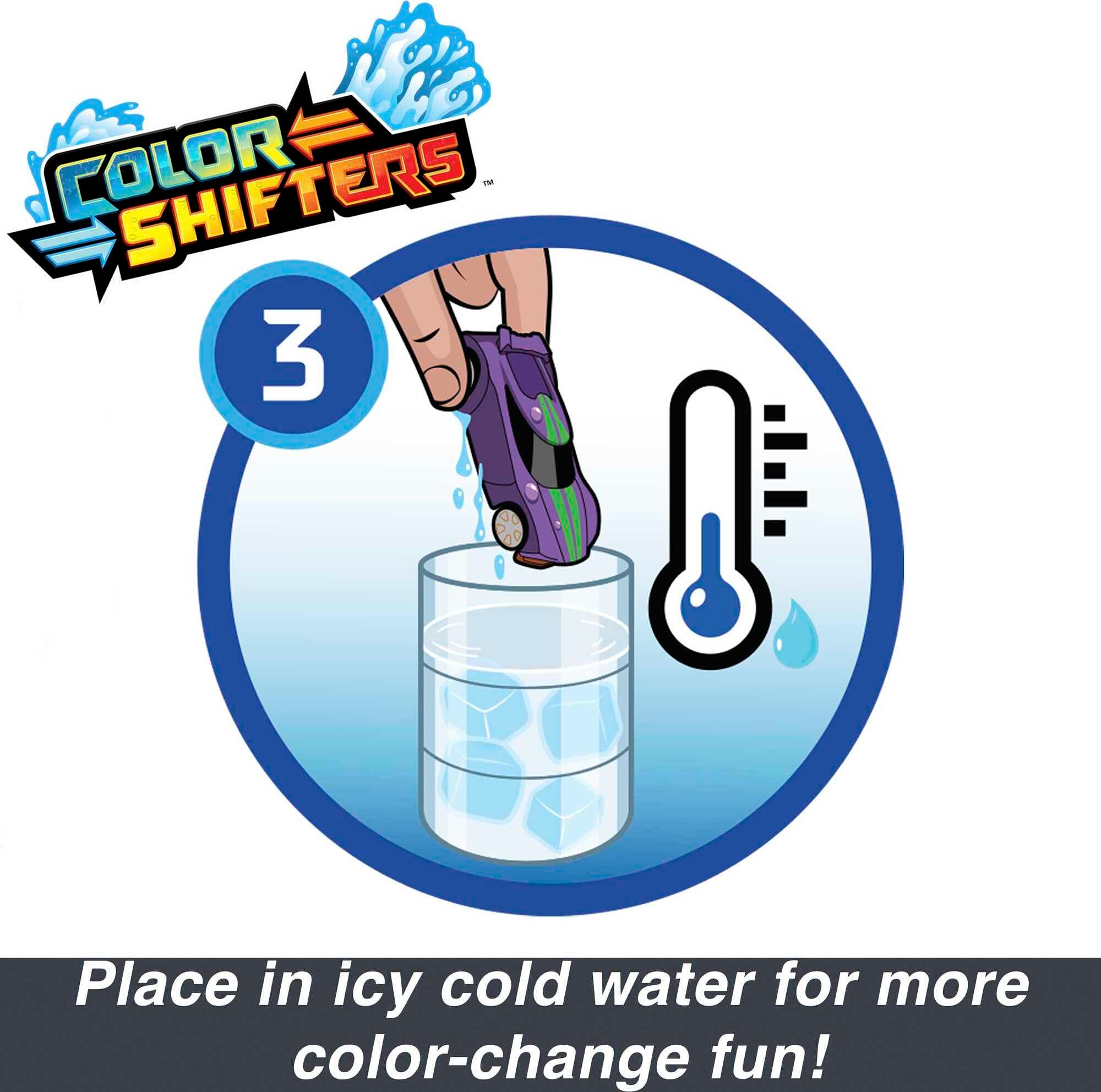 Hot Wheels Color Reveal， Set of 2 Vehicles with Surprise Reveal and Color-Change Feature