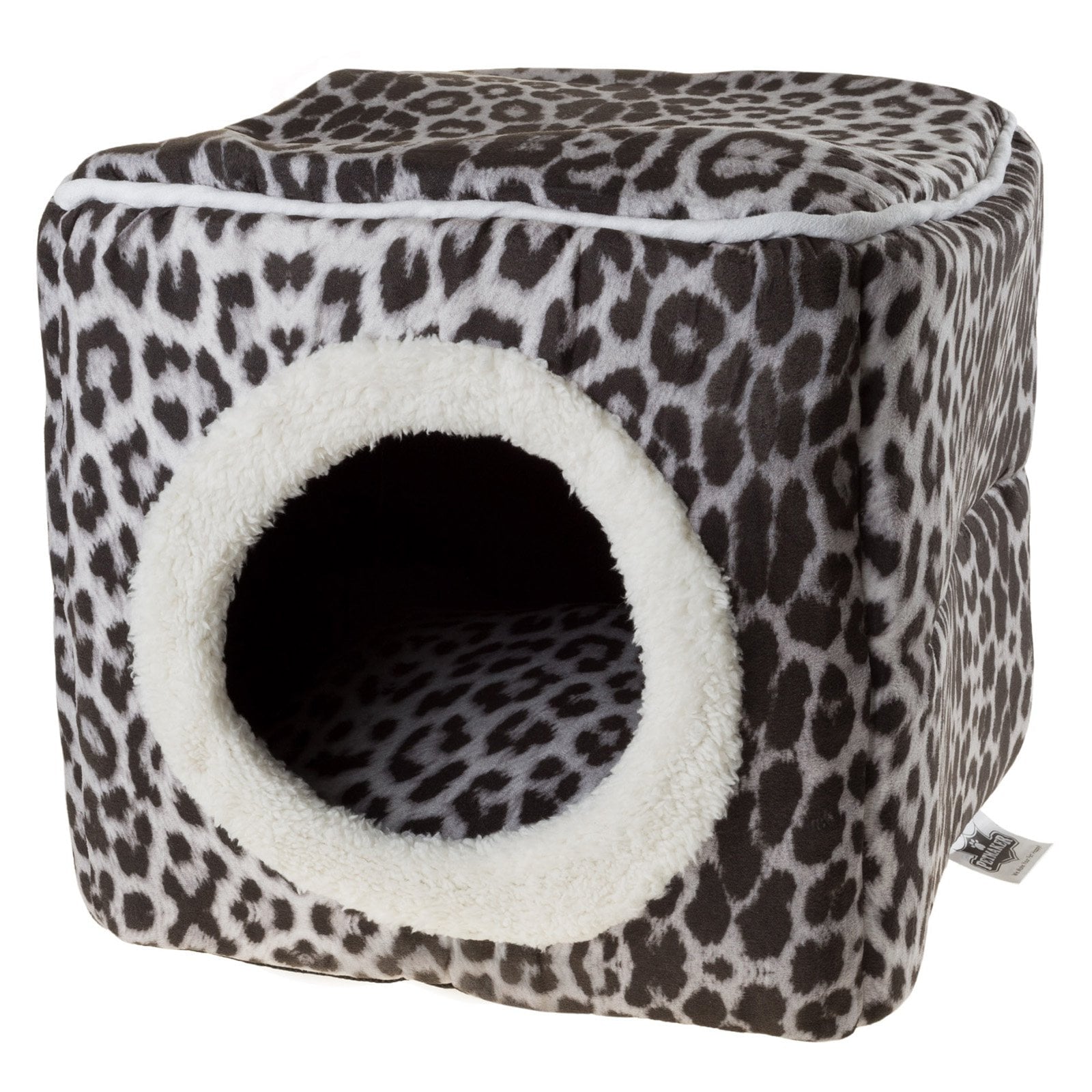 Petmaker， Small， Cozy Cave， Cat Bed， Zebra Print， 13-in
