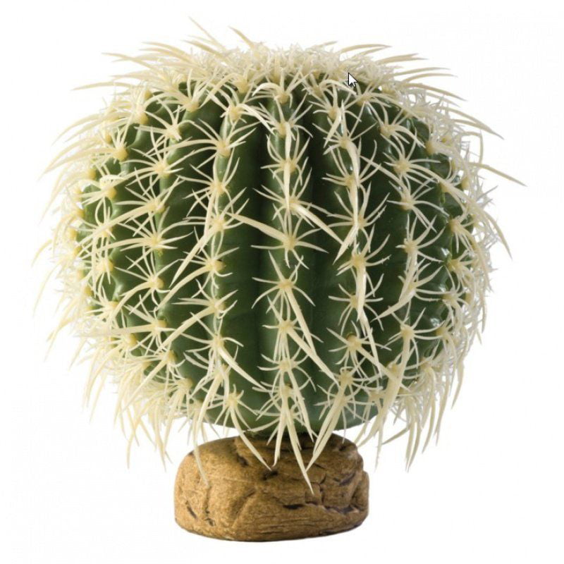 Exo-Terra Desert Barrel Cactus Terrarium Plant Large - 1 Count Pack of 2