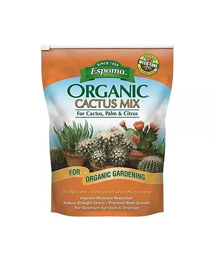 Espoma Organic Cactus Potting Mix for Cactus， Palm， Citrus， 4 Qts.