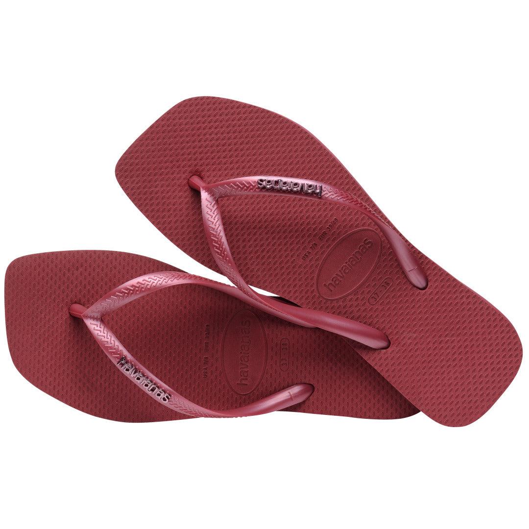 Chinelo Havaianas Slim Square Logo Metallic