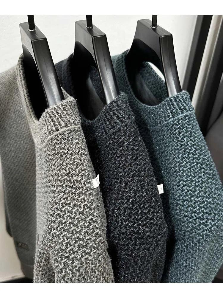 Suéter Borboun ™ Em Tricoline Luxuoso / Um Ícone de Conforto Masculino com Interior Aveludado!