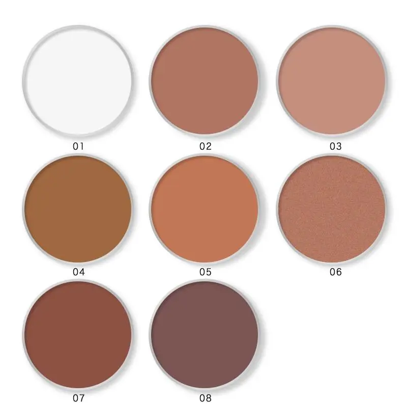 Private Label 6 Color Contour Palette Blush Highlighting Bronzer Powder Palette