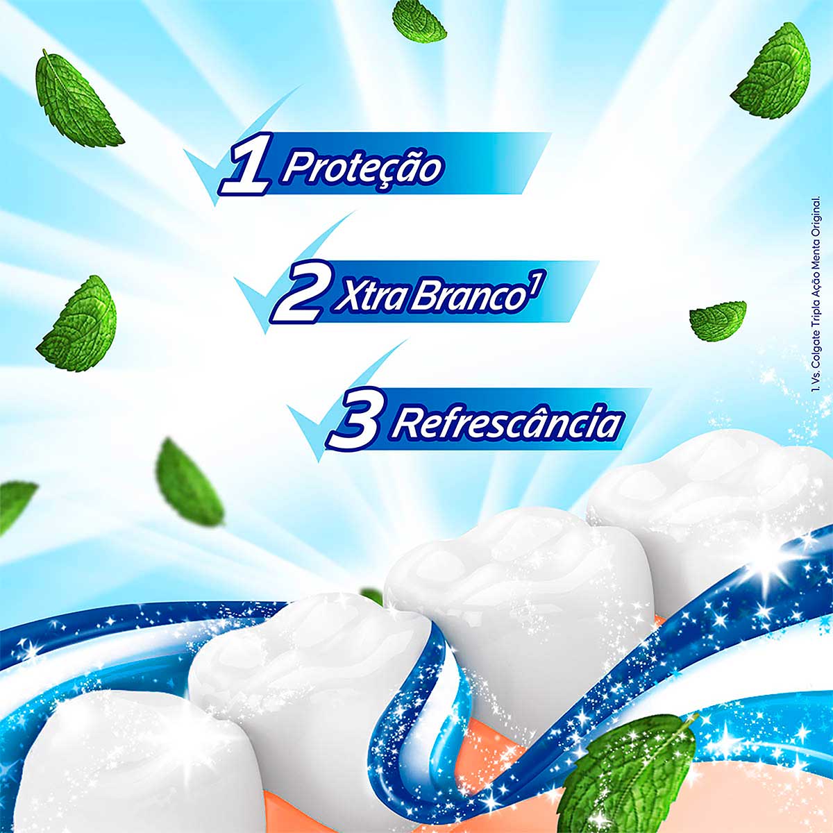 Kit Creme Dental Xtra White Colgate Tripla Acao Caixa 3 Unidades 70g Cada Leve Mais Pague Menos